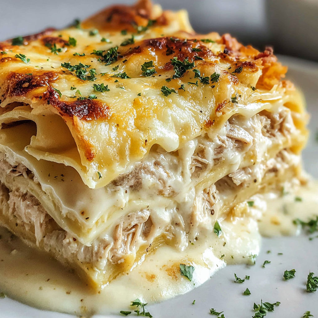 A Crack Chicken Lasagna Bake on a plate.