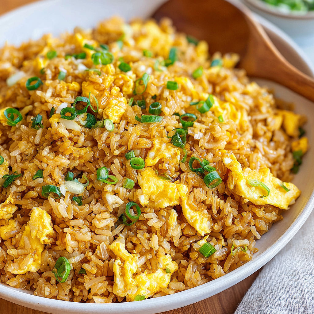 A bowl of rice with vegetables and eggs.