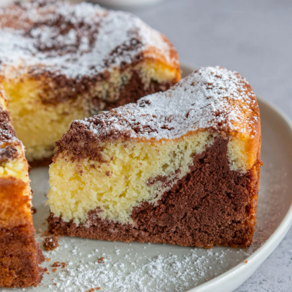 A slice of Marmor Wolkenkuchen.