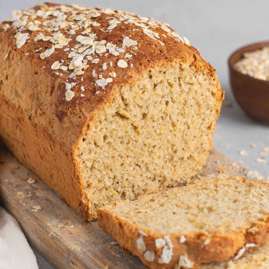 A slice of haferflockenbrot.