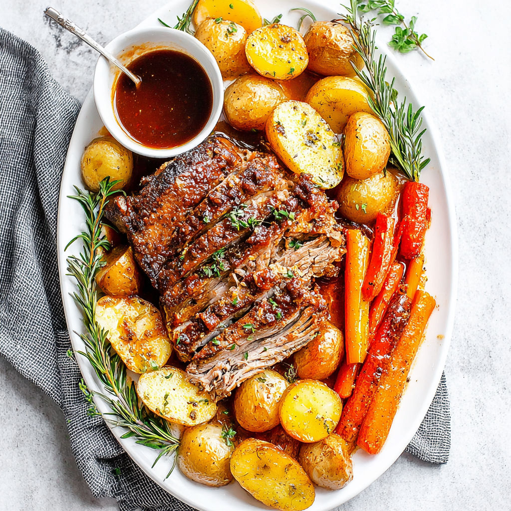 A plate of food with potatoes, carrots, and meat.