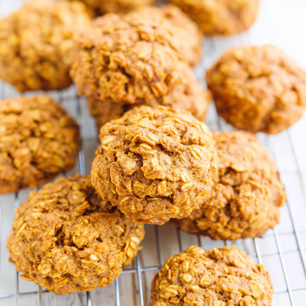 Pumpkin Oatmeal Cookies.