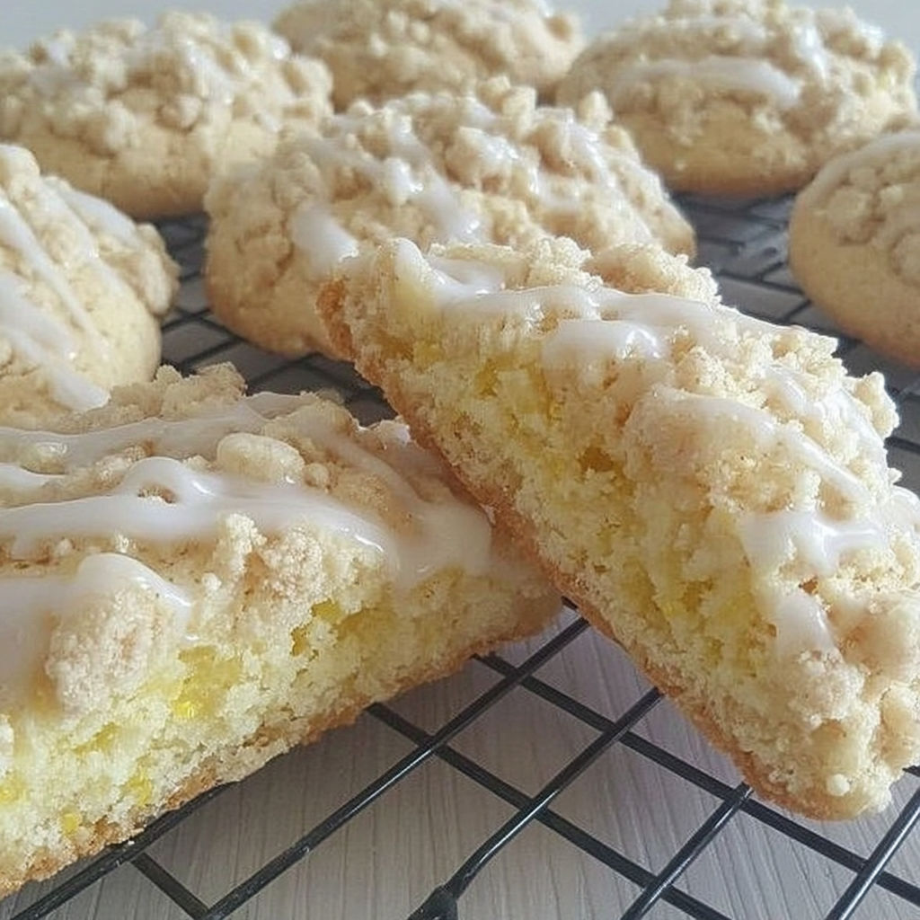 A tray of Streusel cookies.