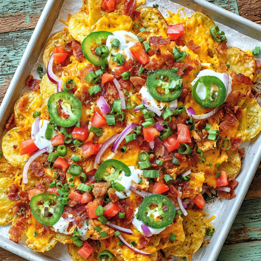 A dish of nachos with cheese and jalapenos.