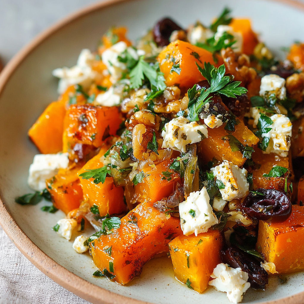 A bowl of food with a feta cheese topping.