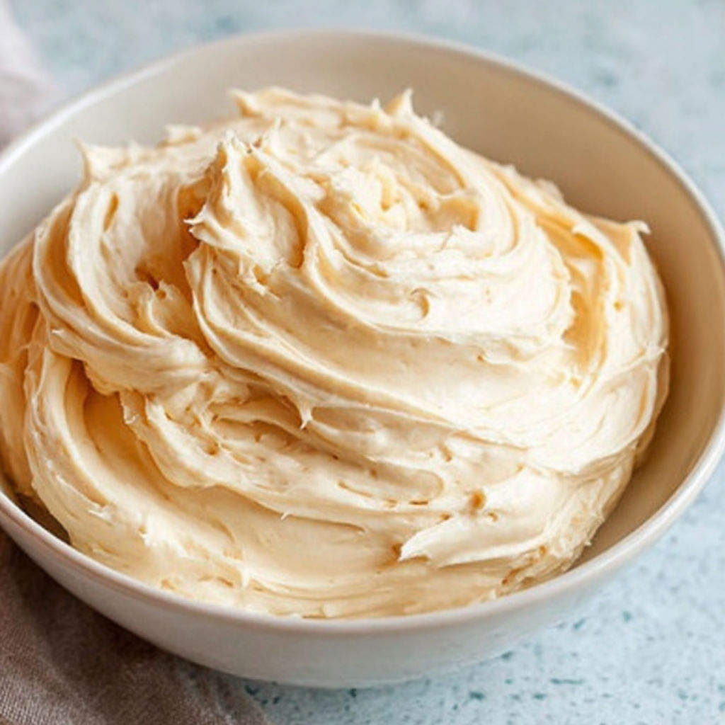 A bowl of French buttercream.
