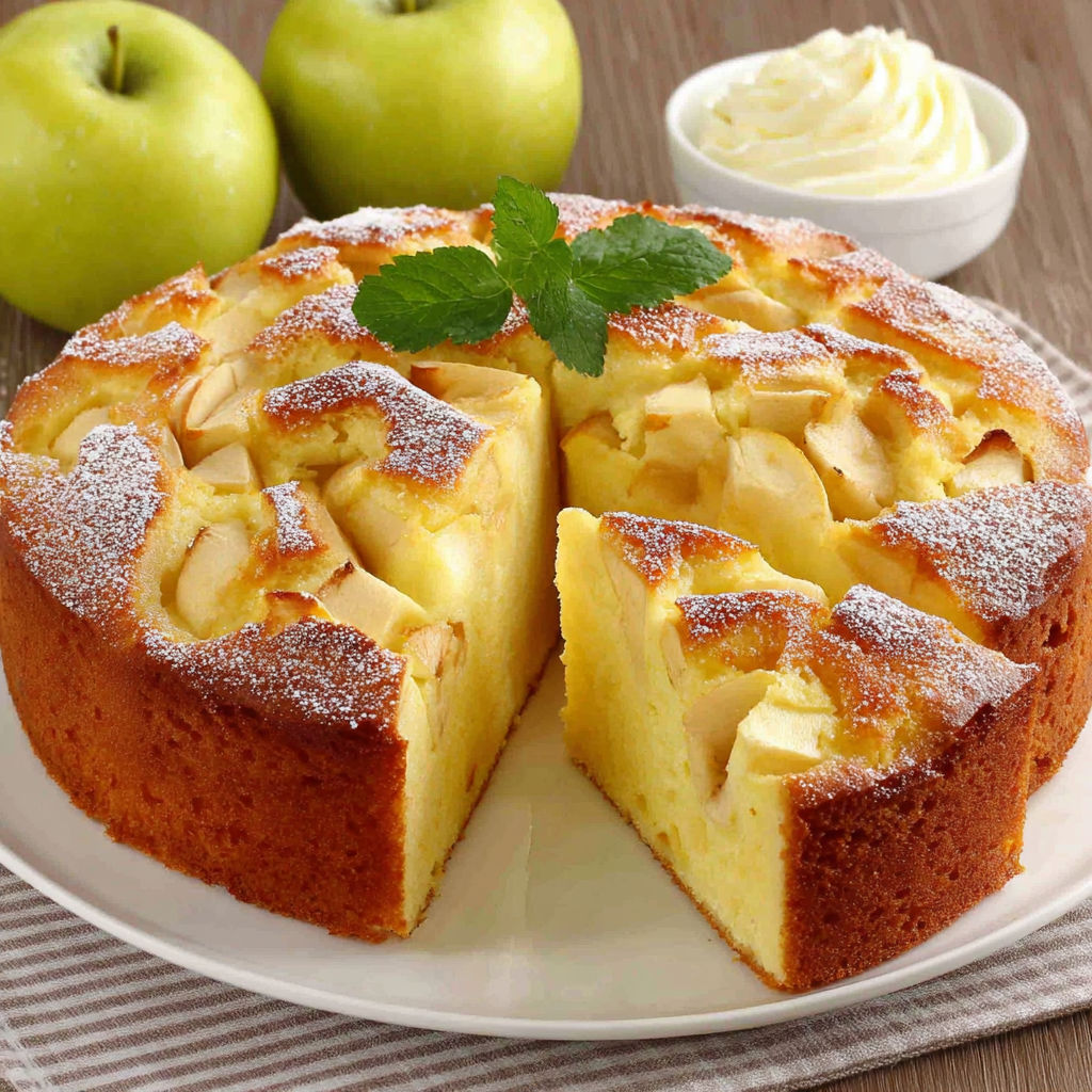 A slice of cake with a green leaf on top.