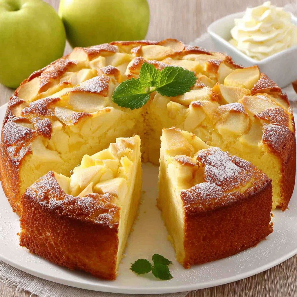 A slice of cake with a green leaf on top.