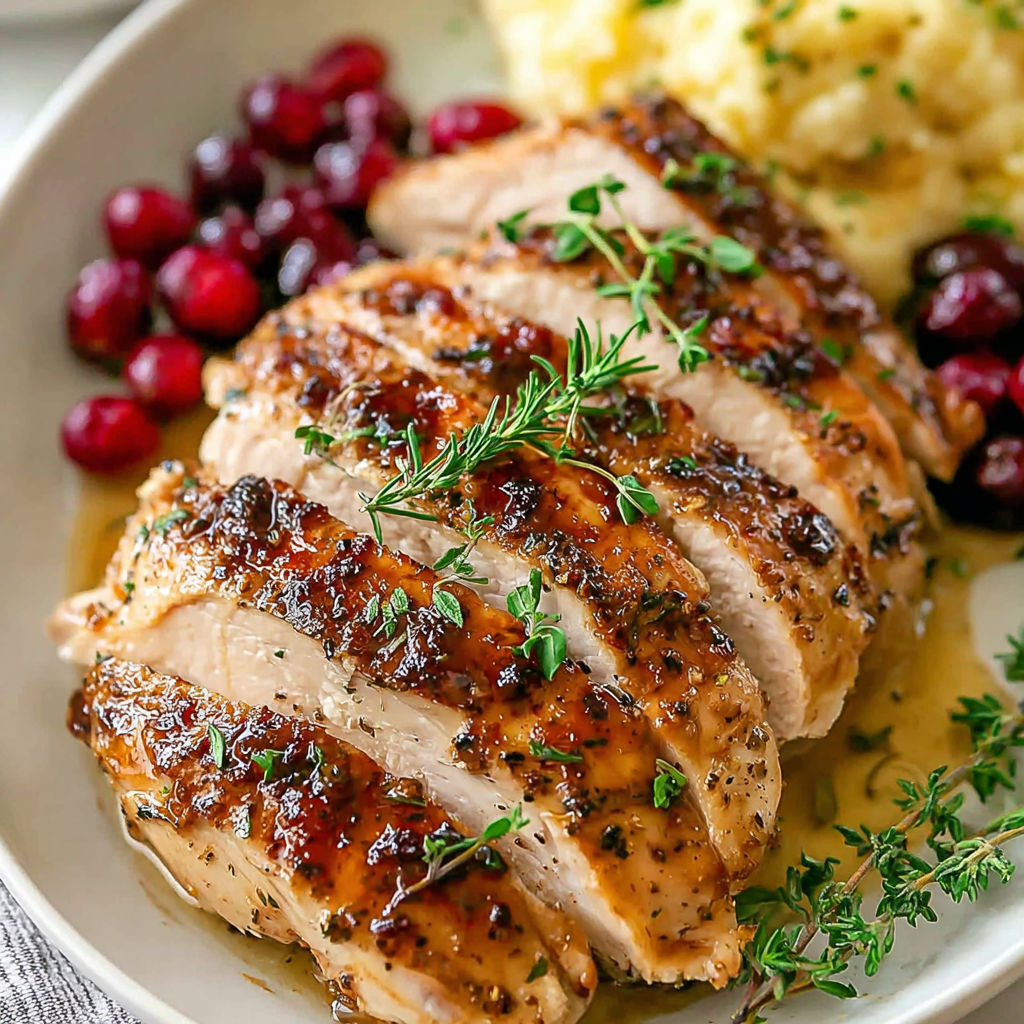 A delicious meal of chicken with a side of mashed potatoes.