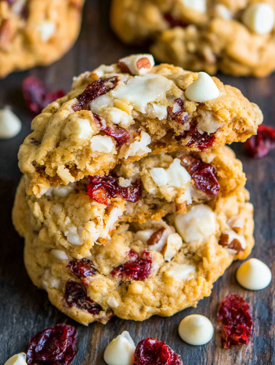 White Chocolate Cookies.