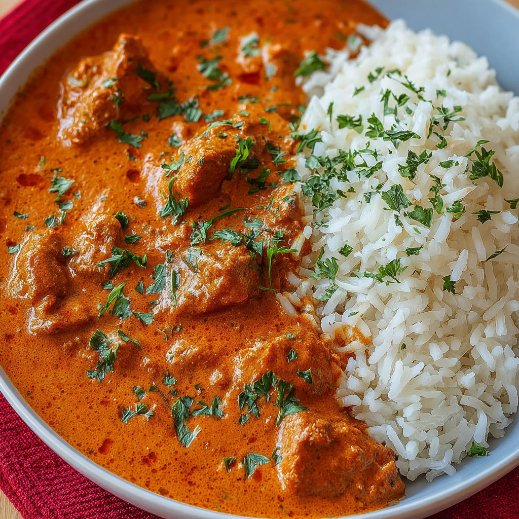 A plate of food with rice and meat.