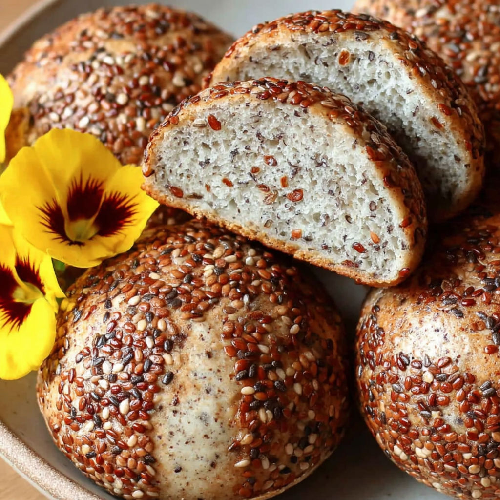A bowl of chia seeds.
