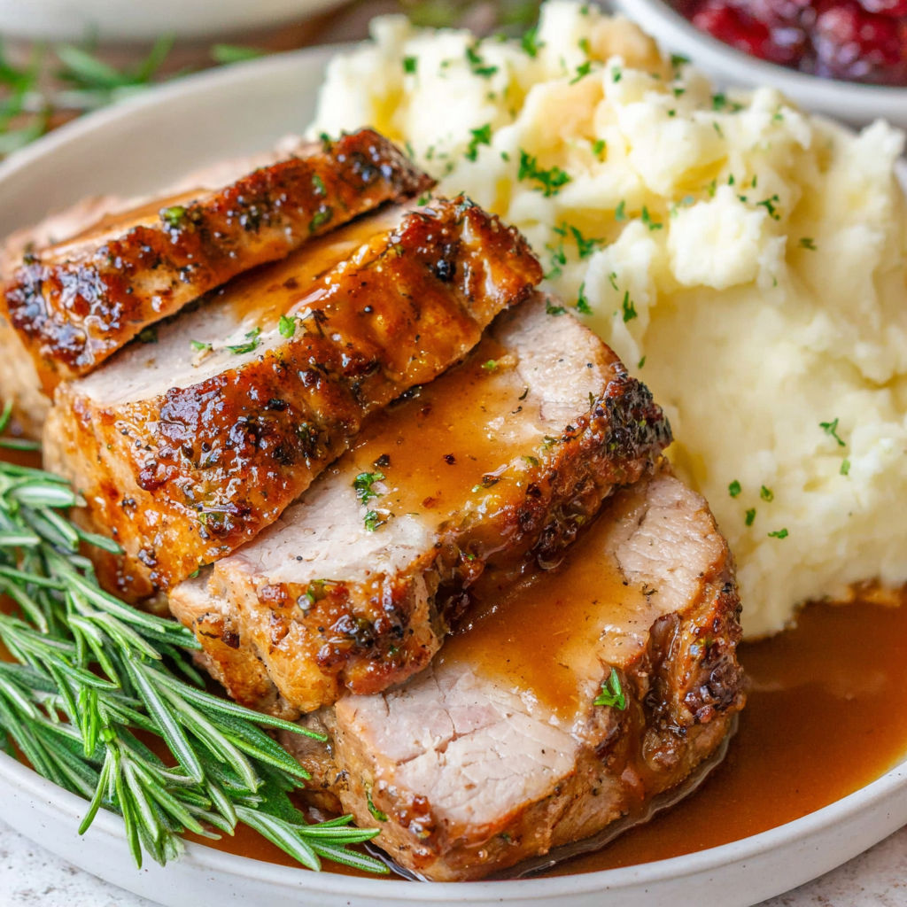A plate of food with meat and mashed potatoes.