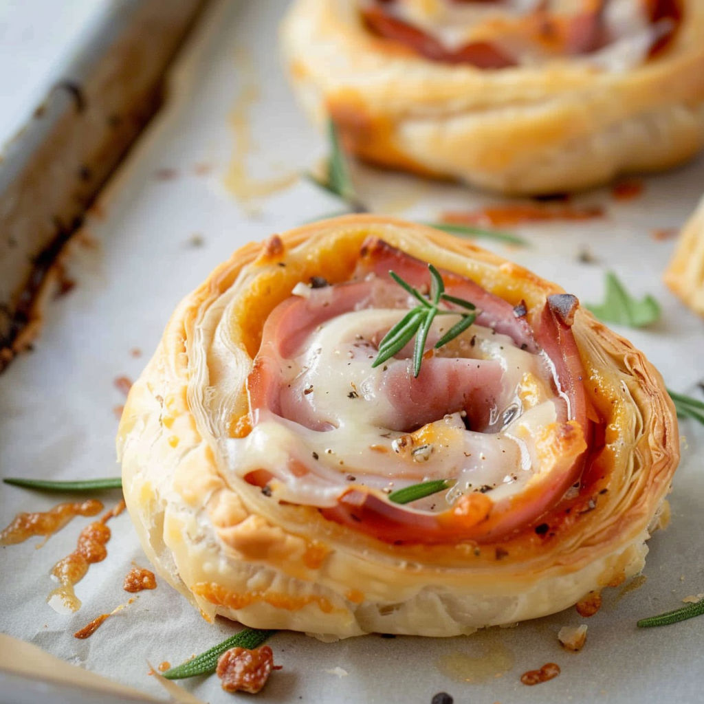 A tray of ham and cheese pinwheels.