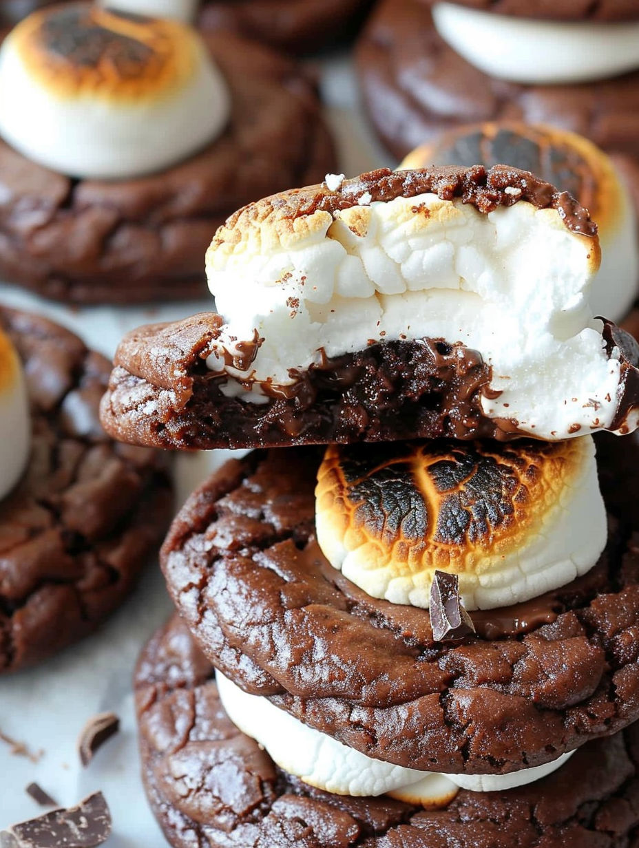 A close up of a chocolate chip cookie with a bite taken out of it.