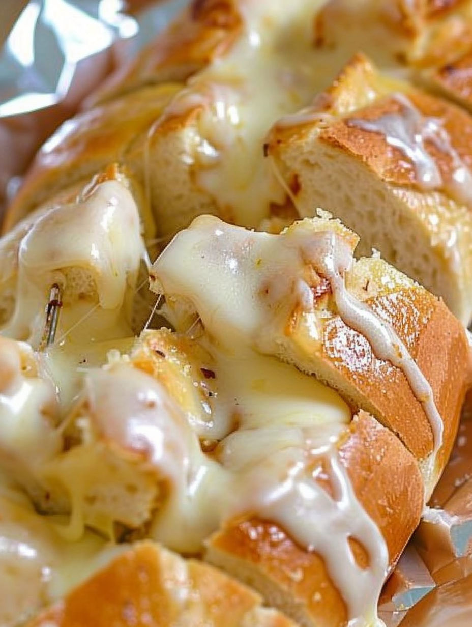 A piece of bread with cheese on it.