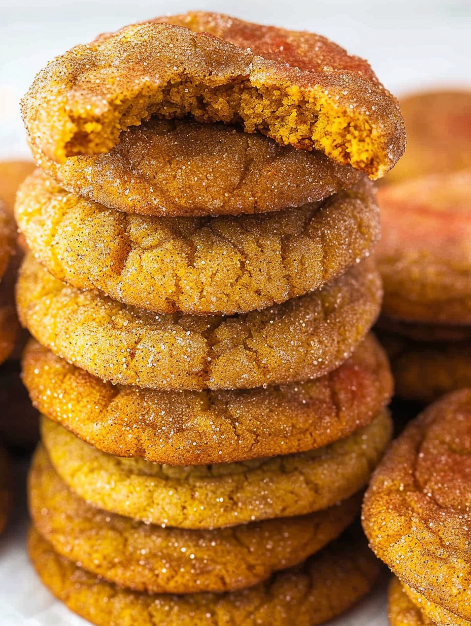 Pumpkin Snickerdoodle Cookies.