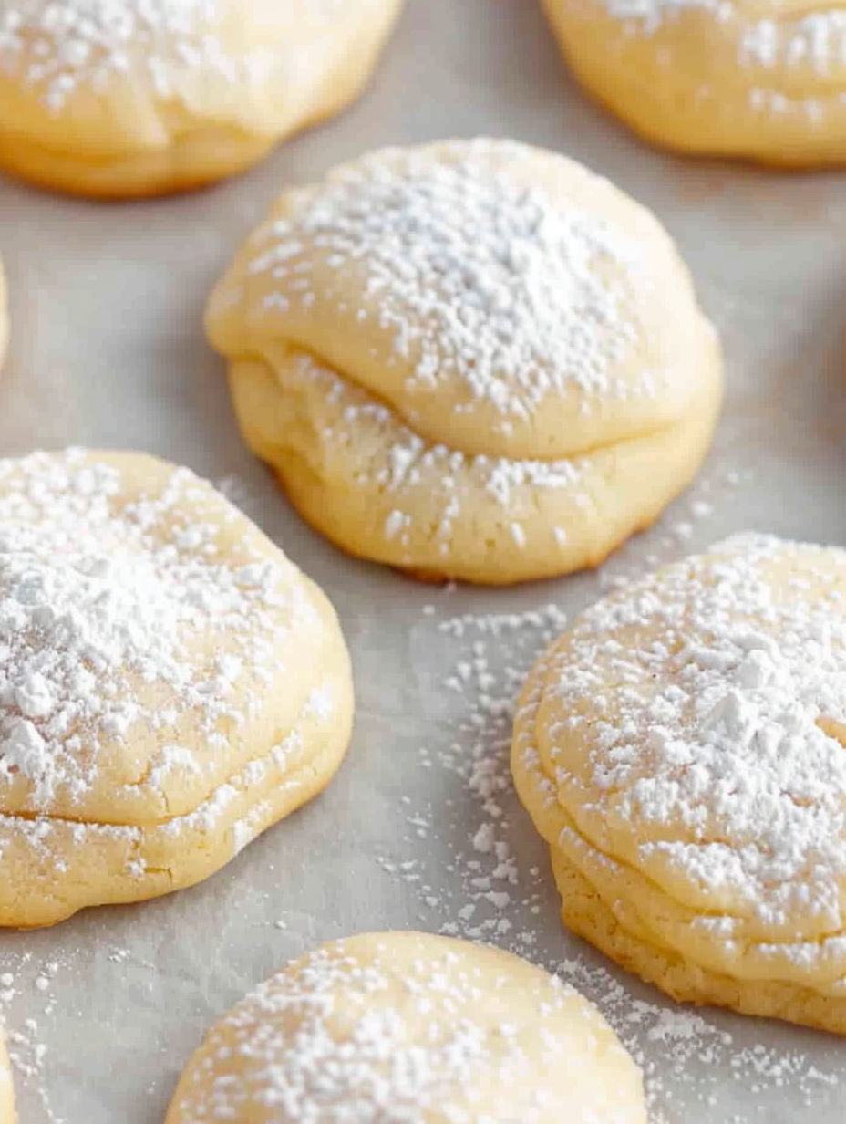 A plate of cream cheese cookies.