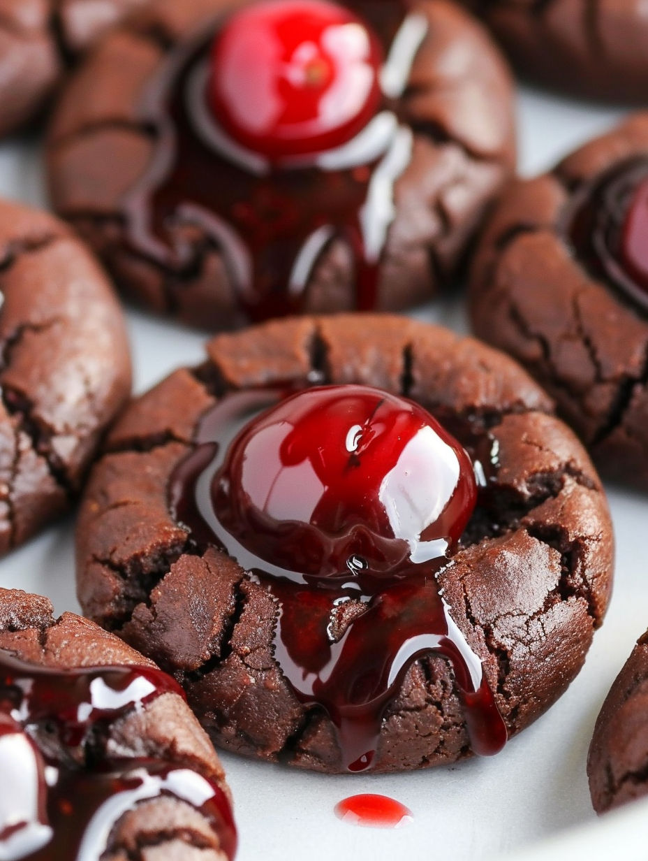 Chocolate chip cookies with chocolate icing.