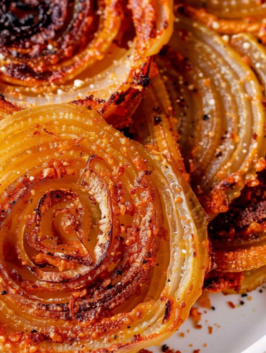 A plate of onion ring chips.