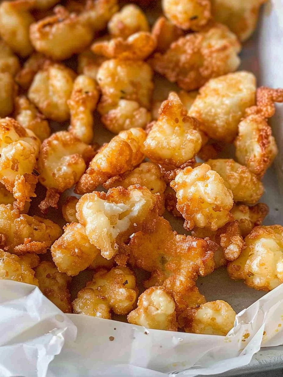 A plate of fried cheese curds.