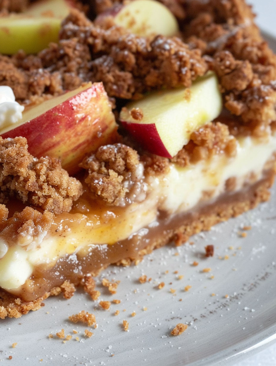 A dessert with a slice of apple and a slice of banana.