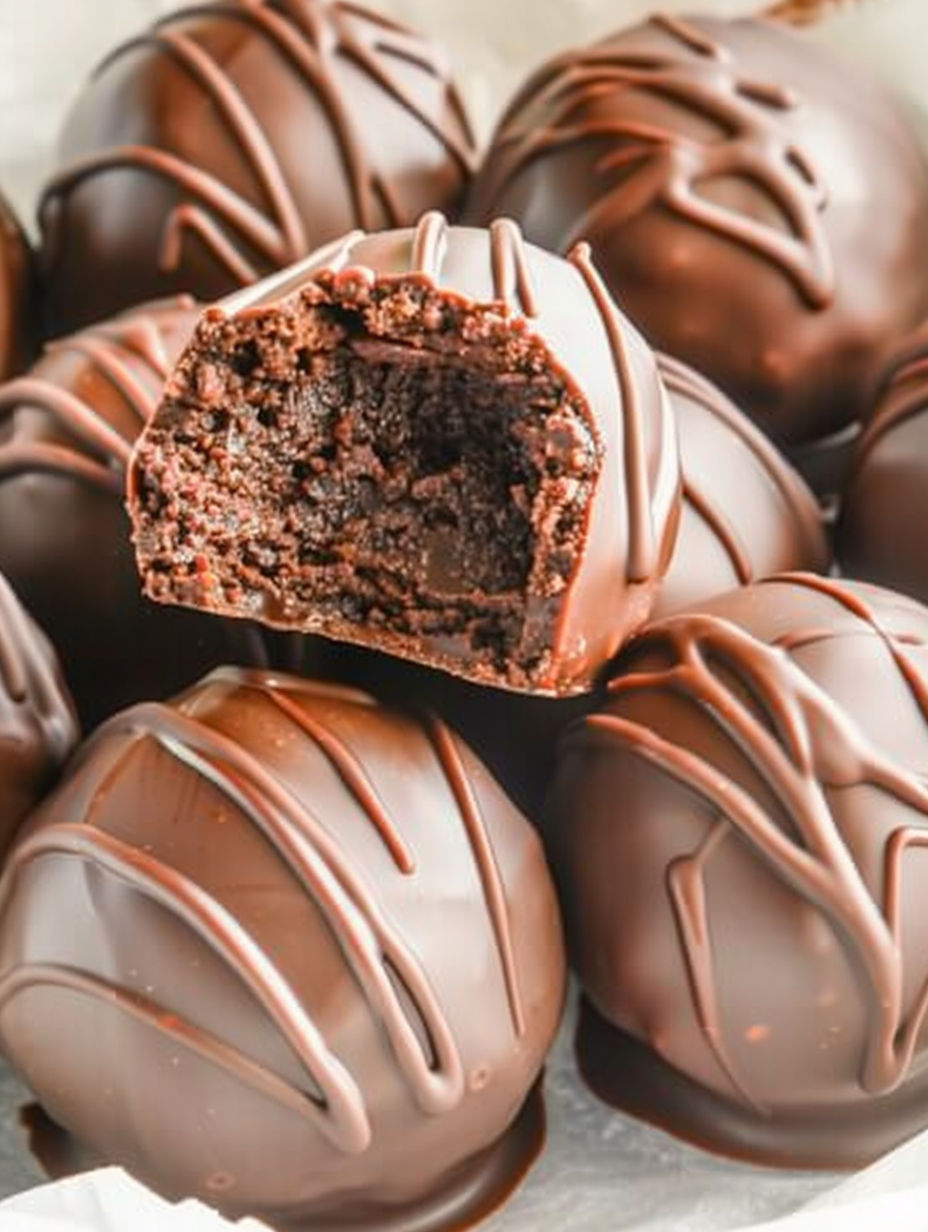 A chocolate cake with a bite taken out of it.