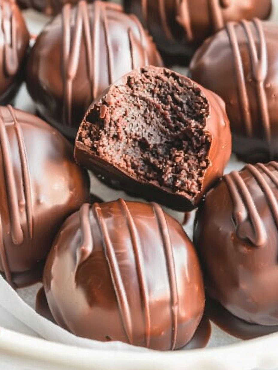 A chocolate cake with a bite taken out of it.