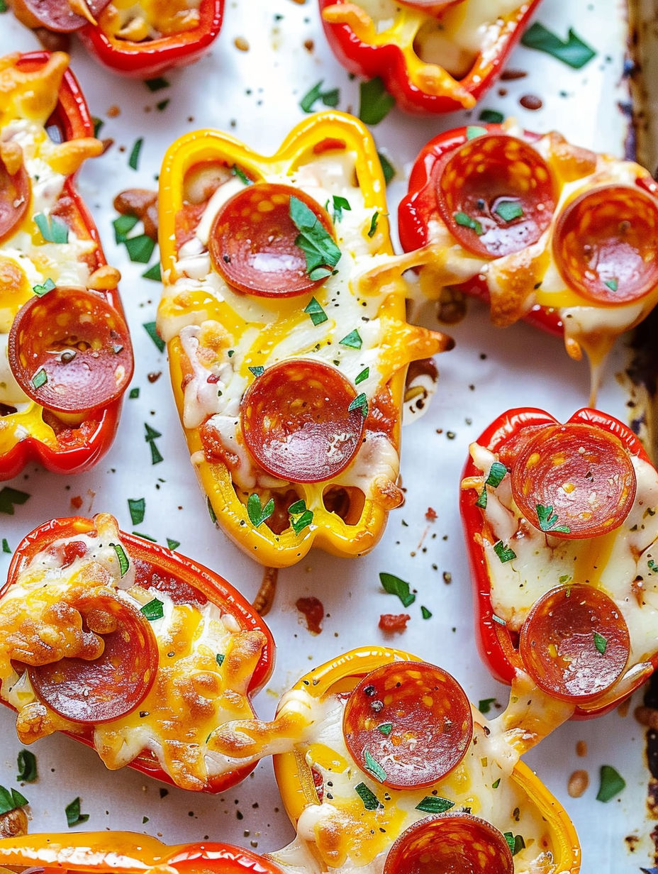 A plate of pepper pizza poppers.
