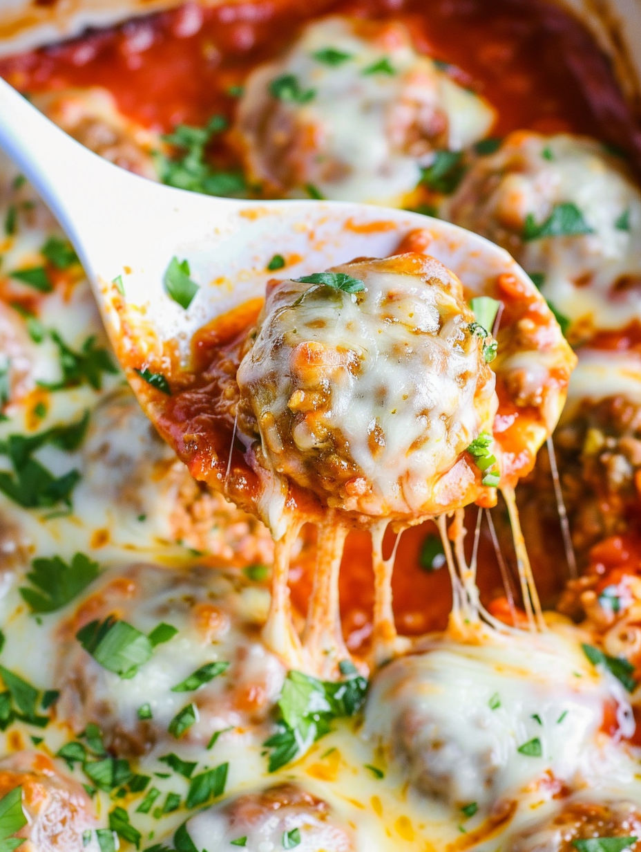 A fork is picking up a piece of food.