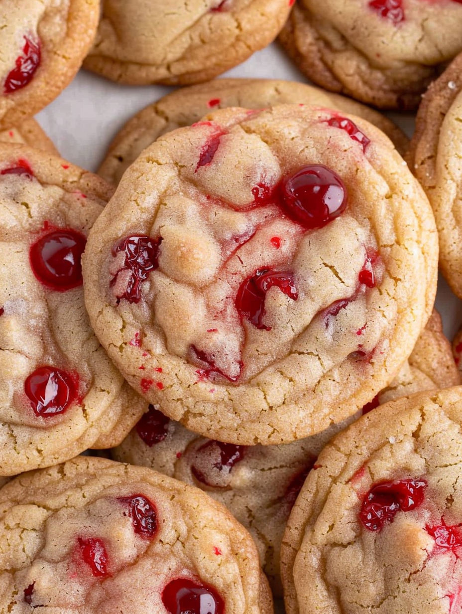 Cherry Almond Cookies {No Chill}