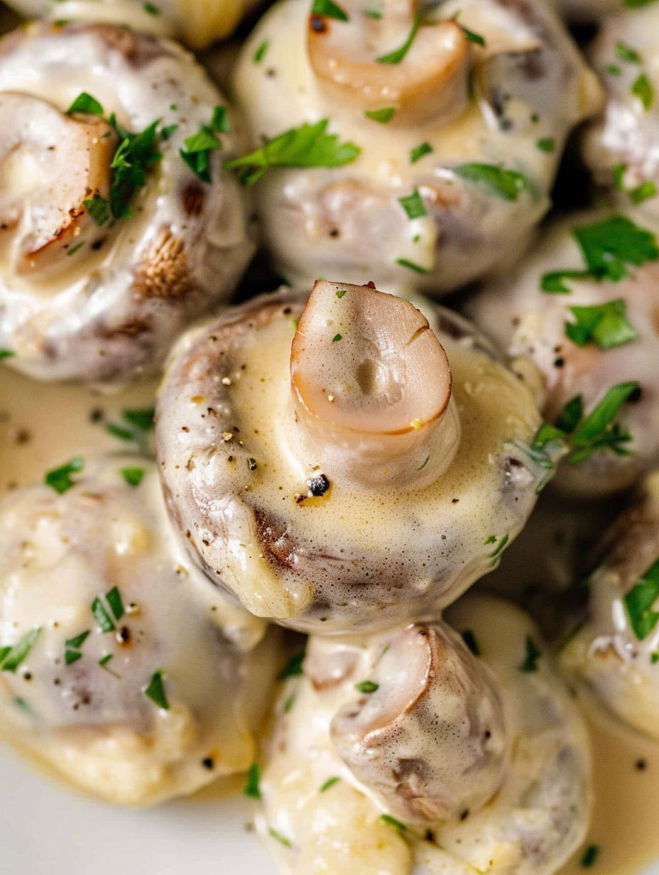 Garlic Parmesan Mushrooms.