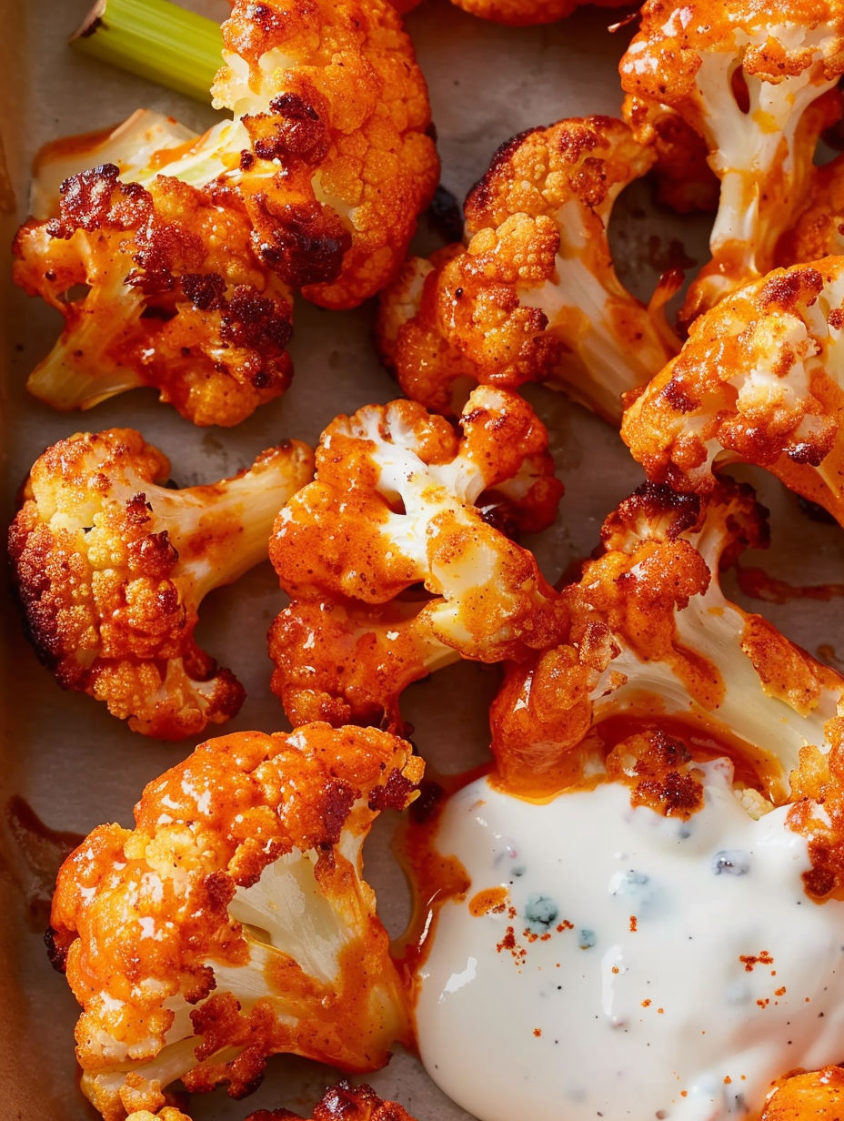 Air Fryer Buffalo Cauliflower.