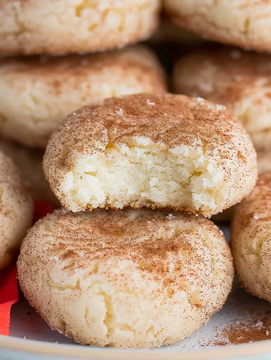 A close up of a cookie with cinnamon and cream cheese.