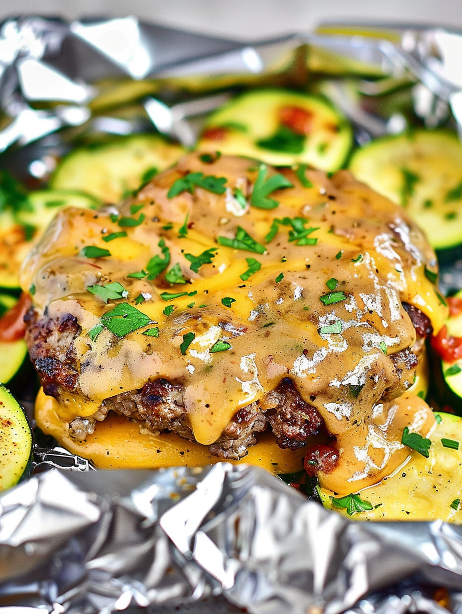 A cheeseburger with a bun and cheese on top.