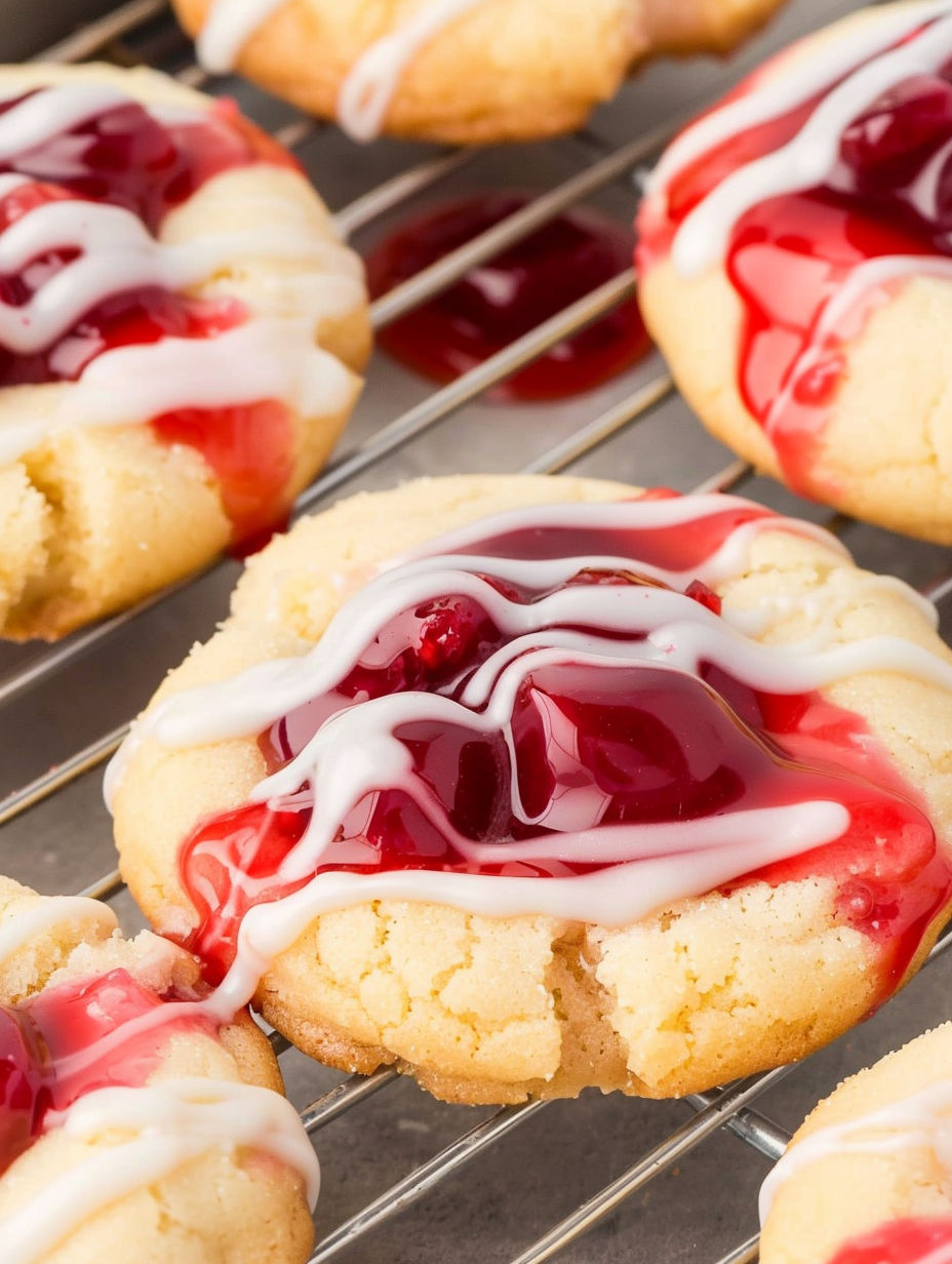 Cookies with cherry filling.