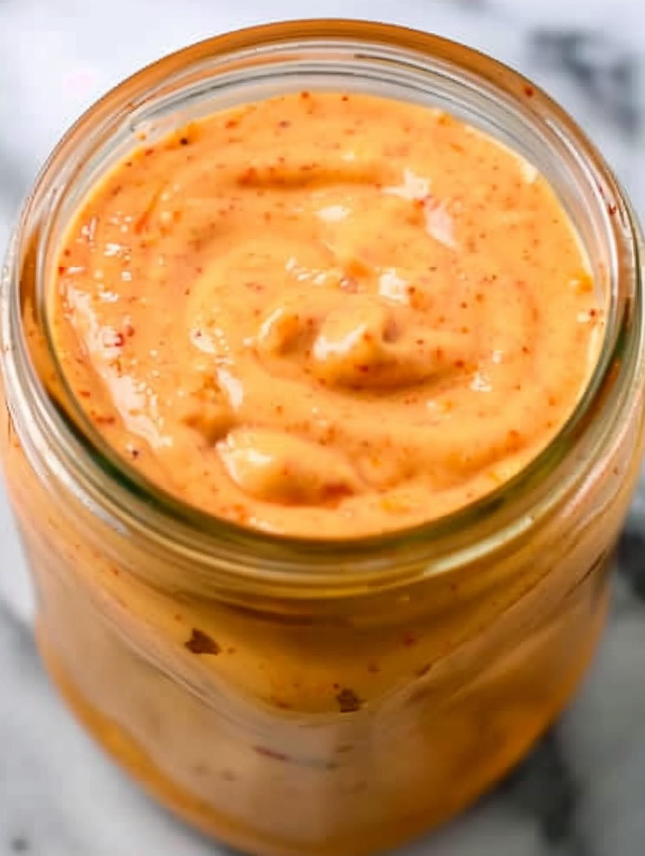 A jar of bang bang sauce.