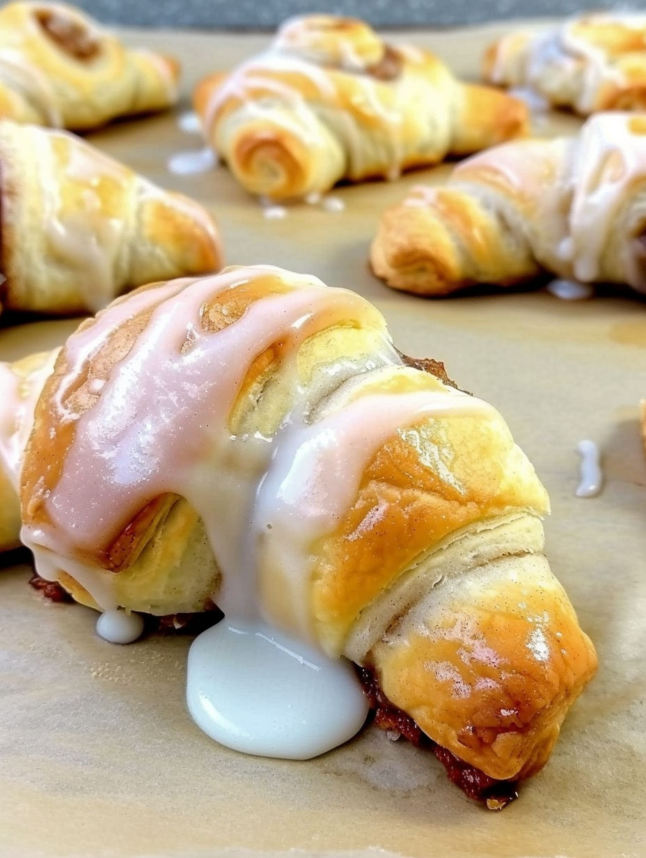 A pastry with cream cheese and cinnamon on it.
