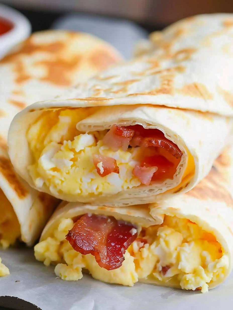 A Bacon Egg and Cheese Burrito Recipe.