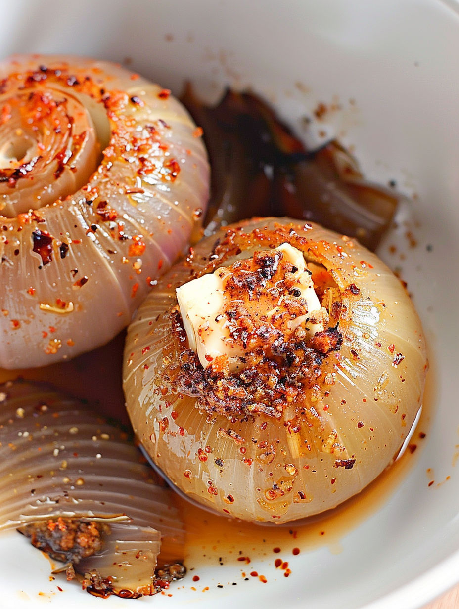Onions with seasoning.
