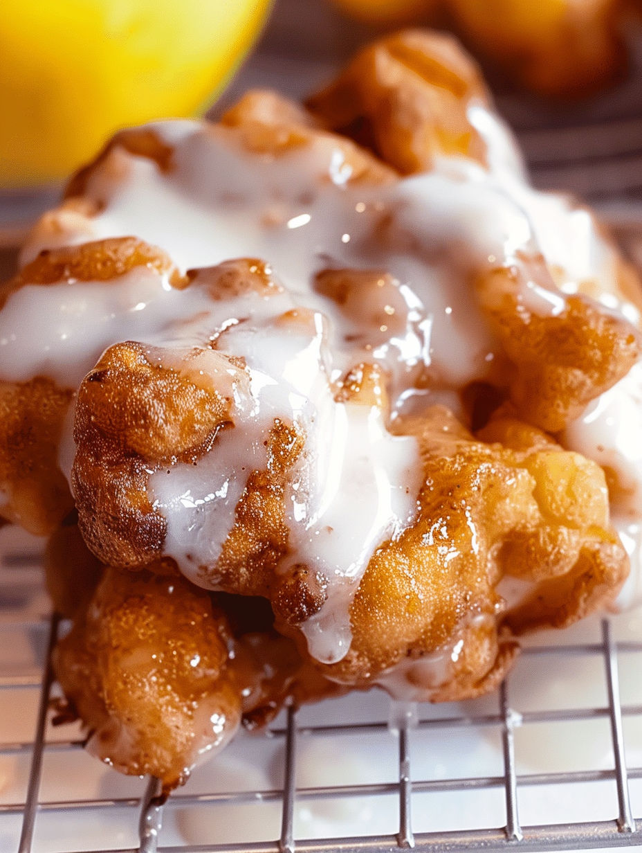 A close up of a delicious looking fritter.