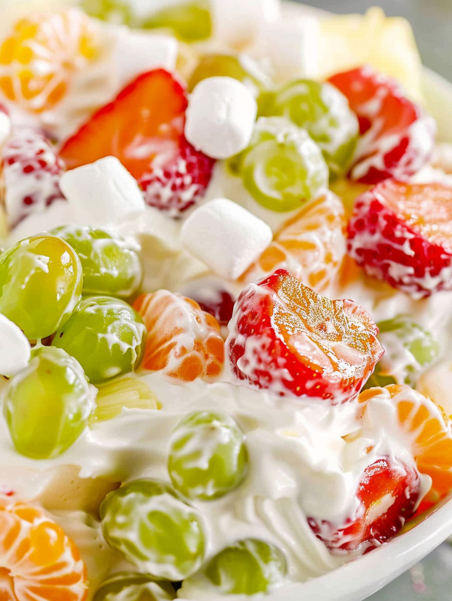 A bowl of fruit with strawberries, kiwi, and other fruits.