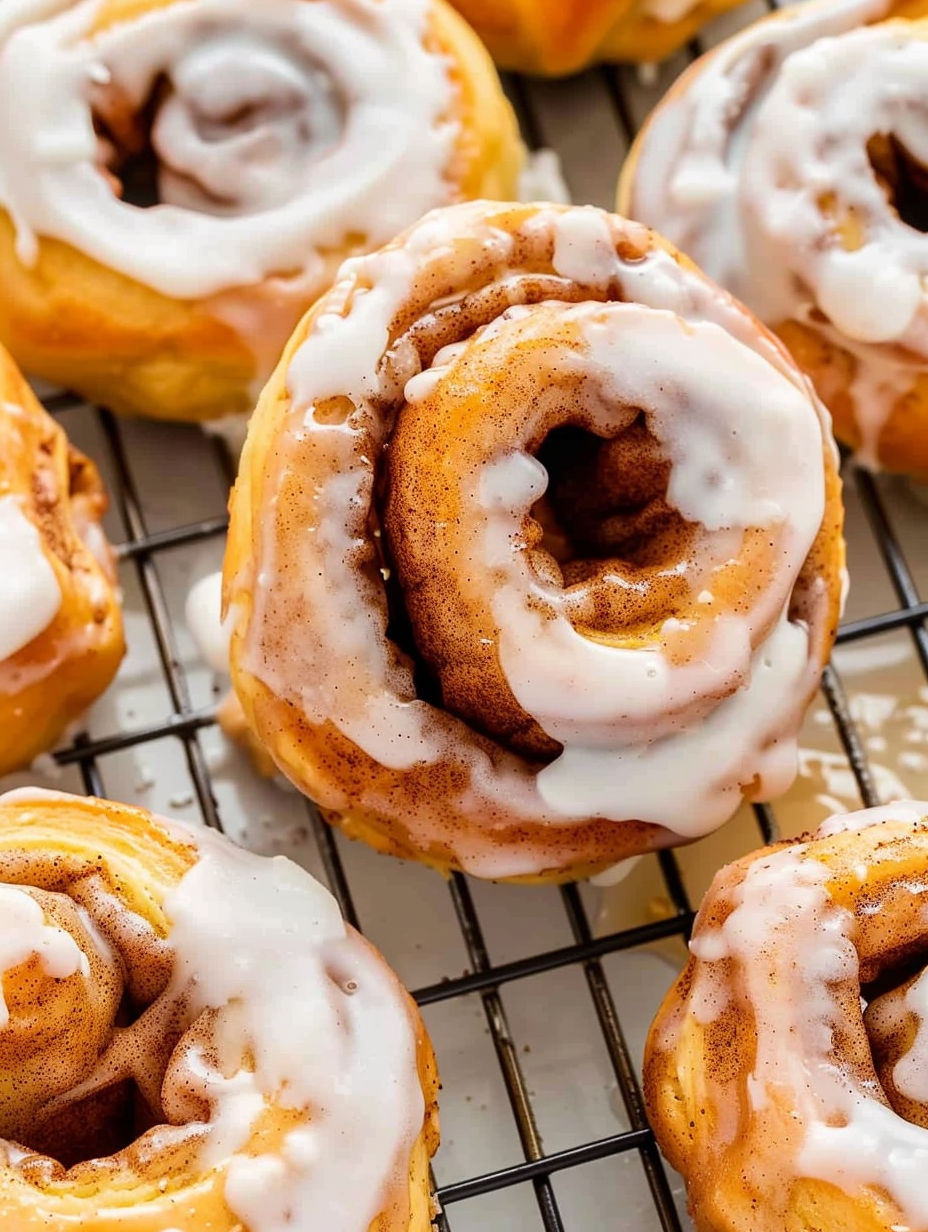 A tray of cinnamon rolls.
