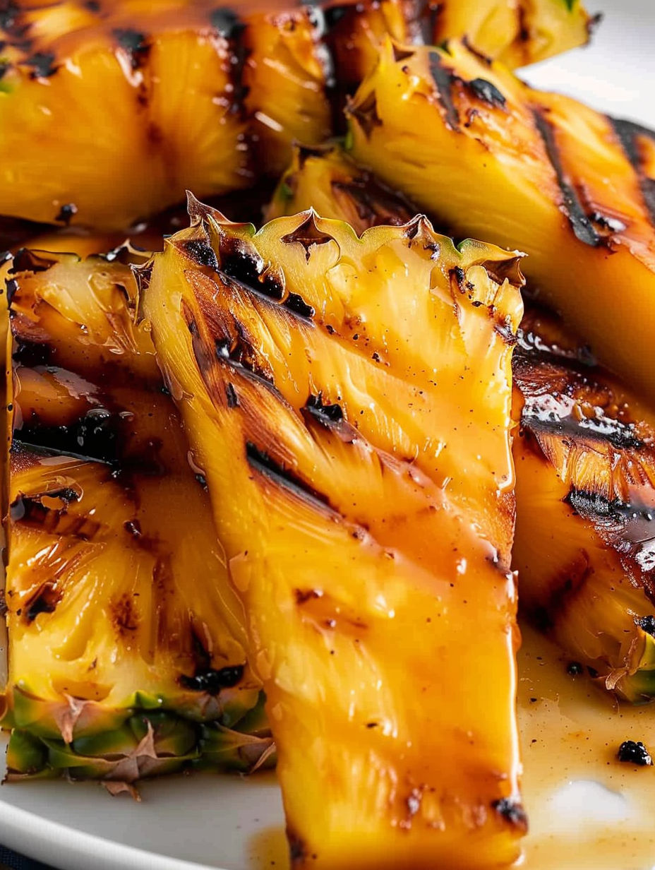 Brown sugar grilled pineapple.