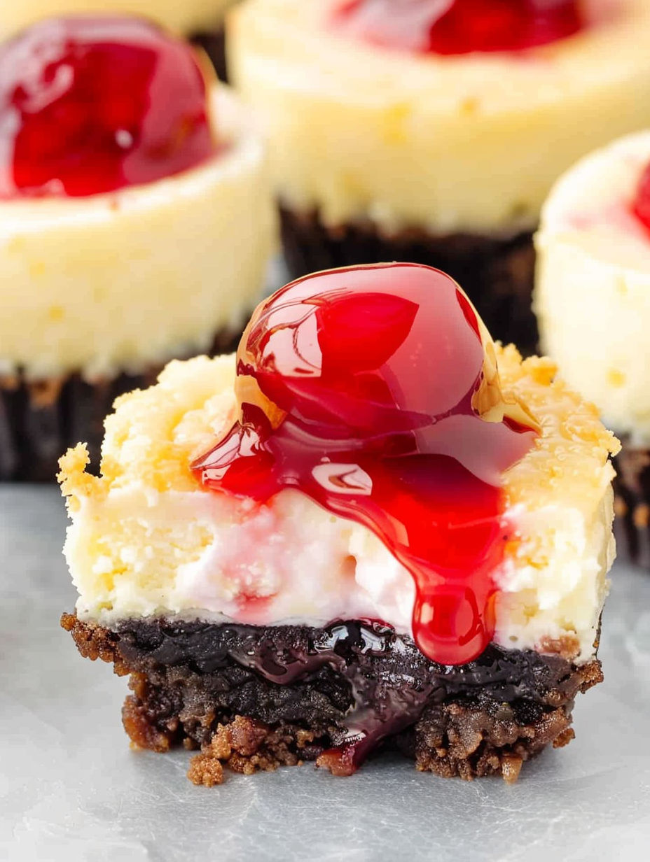 A slice of cheesecake with a cherry on top.