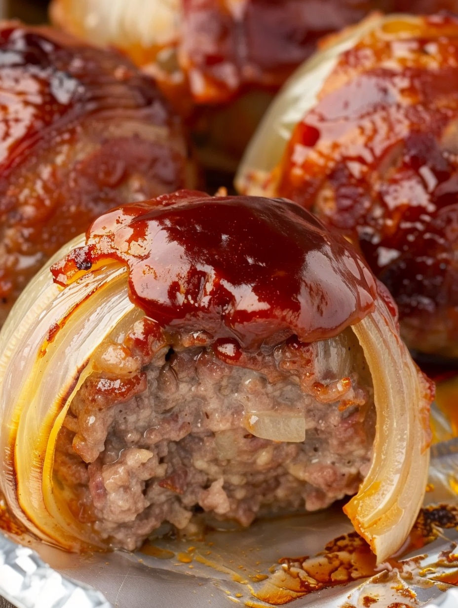 Onion Bombs with sauce.