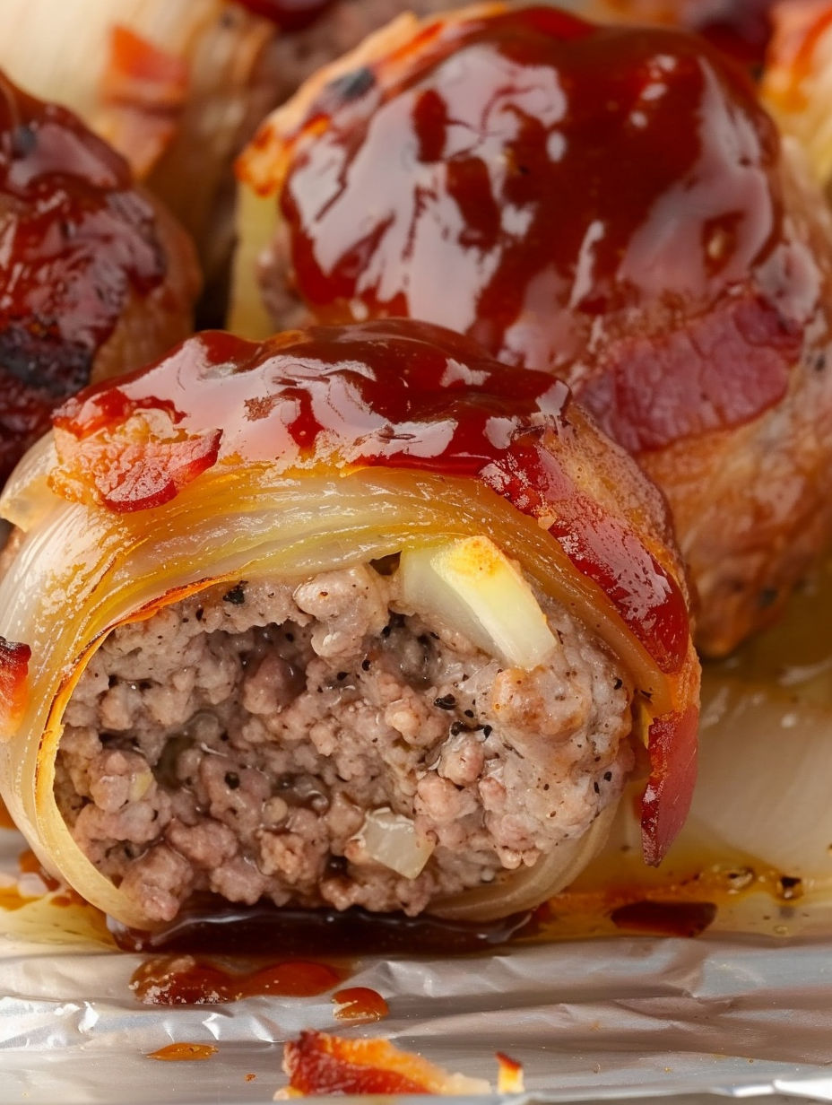 Onion Bombs with sauce.