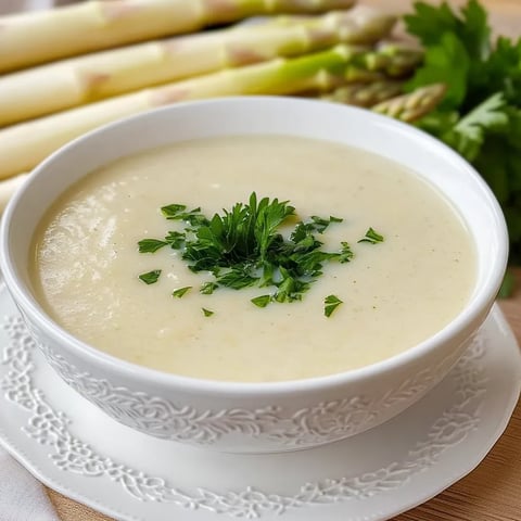 Klassische Spargelcremesuppe