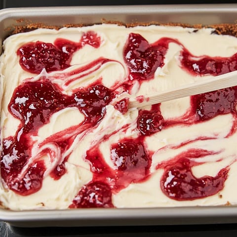 Raspberry Sheet Cake