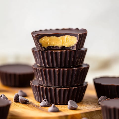 Gesunde Schoko-Erdnussbutter Cups